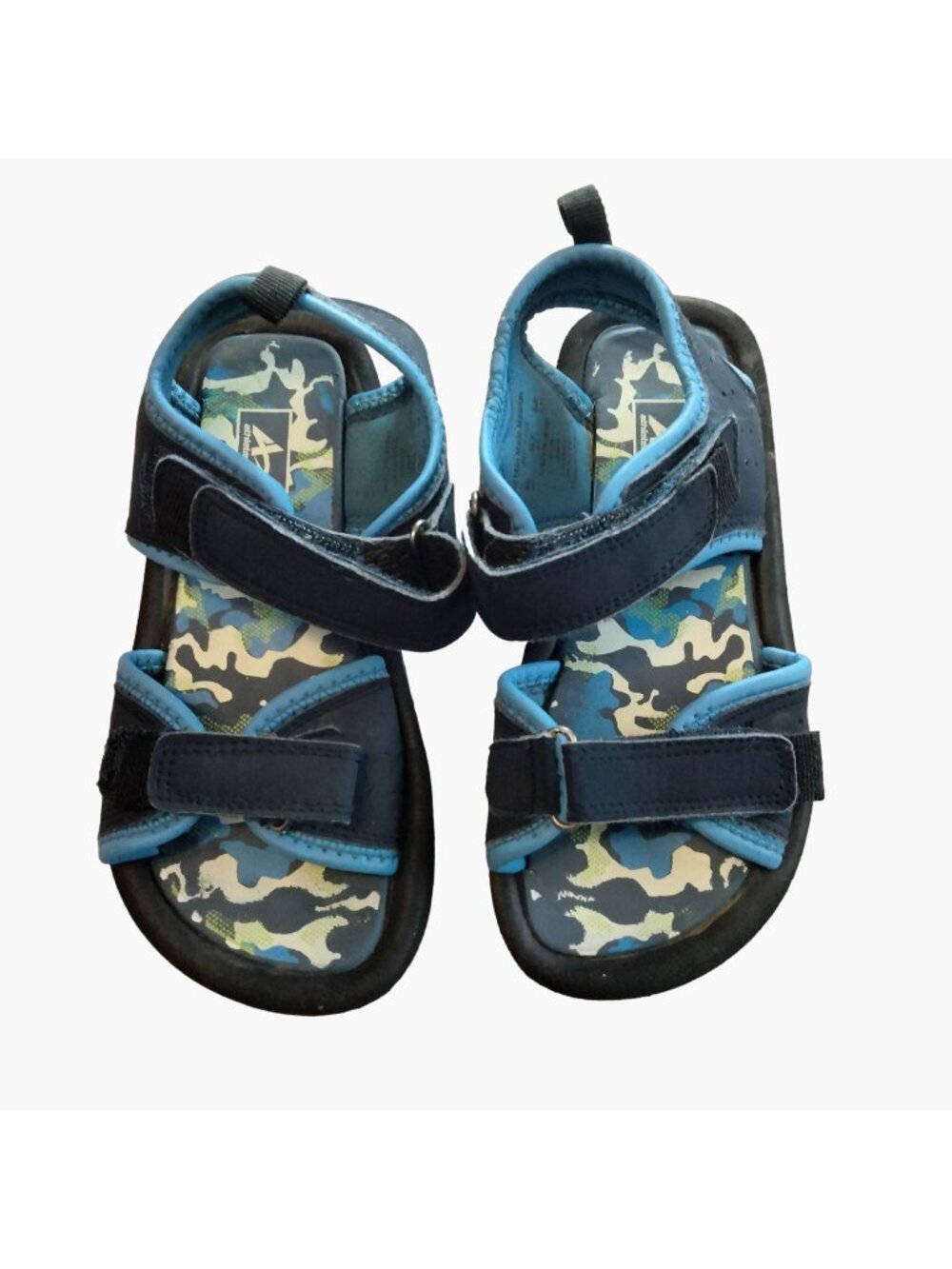 Athletech Sandal Boys Blue Camo Size 1 M